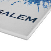Jerusalem Israel Skyline Blue Schneidebrett (Ecke)