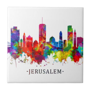 Jerusalem Israel Skyline Fliese