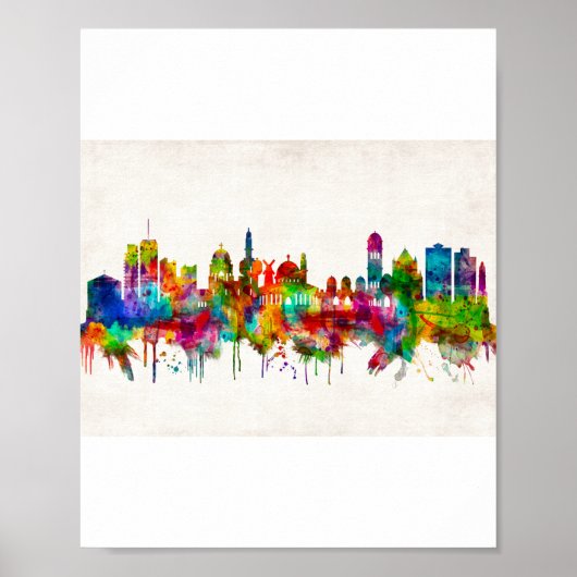 Jerusalem Israel Skyline Poster (Vorne)