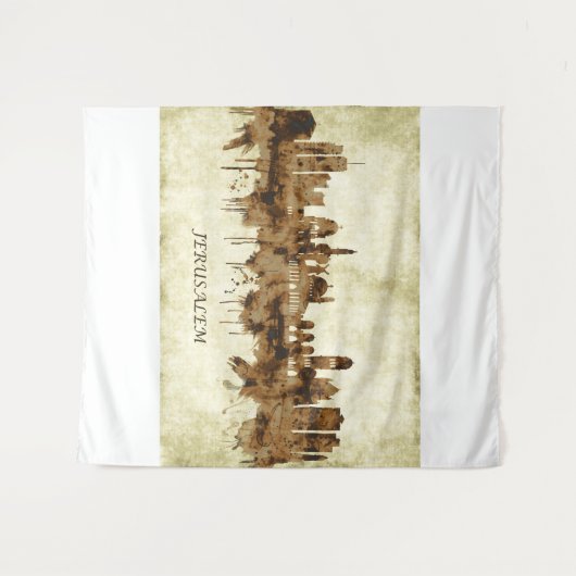 Jerusalem Israel Stadt Wandteppich (Vorderseite (Horizontal))