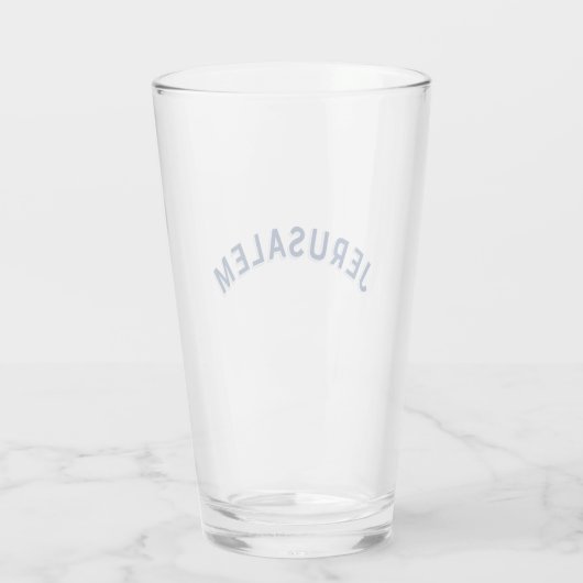 Jerusalem Isreal Glas (Rückseite)