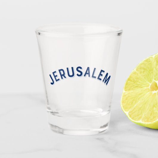 Jerusalem Isreal Schnapsglas (Vorderseite)