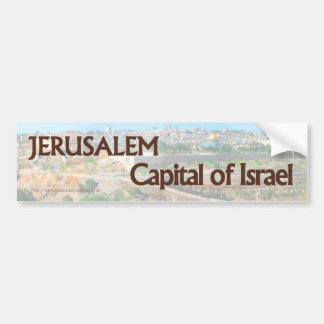 Jerusalem IST die Hauptstadt von Autoaufkleber