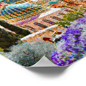 Jerusalem ist die schönste Stadt der Welt Poster (Ecke)