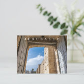 Jerusalem Jaffa Gate View Postkarte (Stehend Vorderseite)