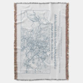 Jerusalem-Karte: Ein Psalm-Zitat auf Hebräisch und Decke (Vorderseite Vertikal)