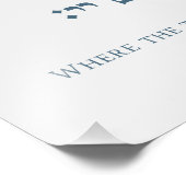 Jerusalem-Karte: Ein Psalm-Zitat auf Hebräisch und Fotodruck (Ecke)