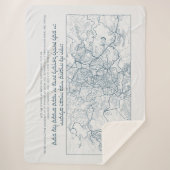 Jerusalem-Karte: Ein Psalm-Zitat auf Hebräisch und Sherpadecke (Vorderseite)