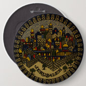 Jerusalem-Keramik Button (Vorne & Hinten)