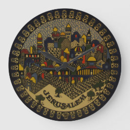 Jerusalem-Keramik Große Wanduhr