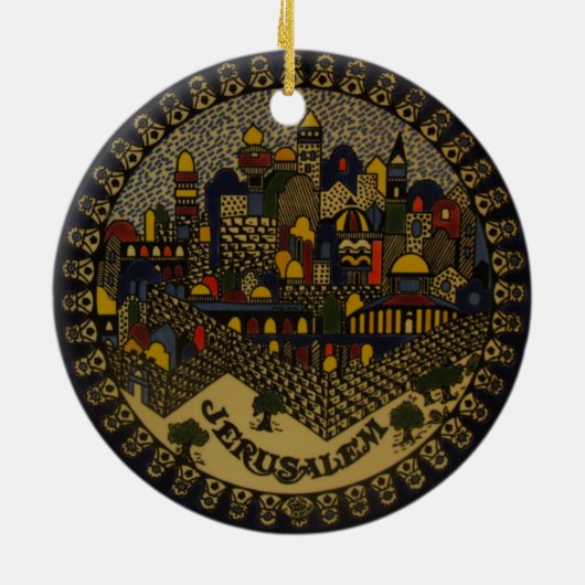 Jerusalem-Keramik Keramik Ornament (Hinten)