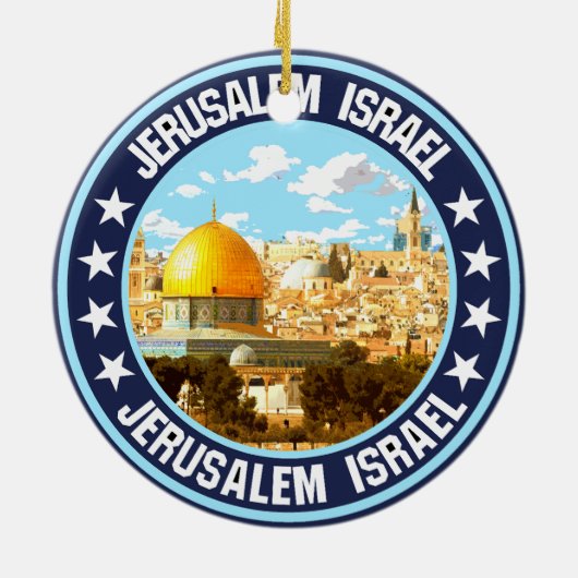 Jerusalem Keramik Ornament (Hinten)