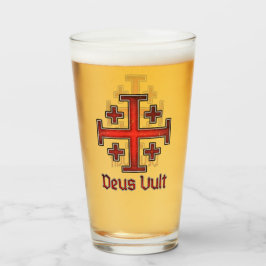 Jerusalem Knight Templar Kreuzfahrer Cross Deus Vu Glas