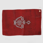 Jerusalem Knight Templar Kreuzfahrer Cross Deus Vu Golfhandtuch (Horizontal)