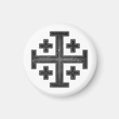 Jerusalem Knight Templar Kreuzfahrer Cross Deus Vu Magnet (Vorne)