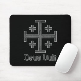 Jerusalem Knight Templar Kreuzfahrer Cross Deus Vu Mousepad