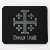 Jerusalem Knight Templar Kreuzfahrer Cross Deus Vu Mousepad (Vorne)