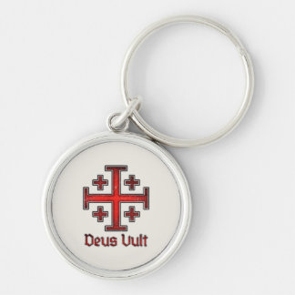 Jerusalem Knight Templar Kreuzfahrer Cross Deus Vu Schlüsselanhänger