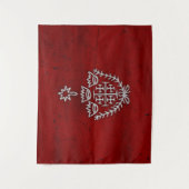 Jerusalem Knight Templar Kreuzfahrer Cross Deus Vu Wandteppich (Vorderseite)