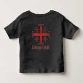 Jerusalem Knight Templar Kreuzfahrer Kreuz Christl Kleinkind T-shirt (Rückseite)