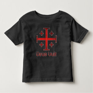 Jerusalem Knight Templar Kreuzfahrer Kreuz Christl Kleinkind T-shirt