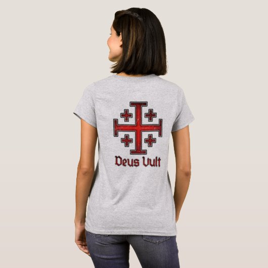 Jerusalem Knight Templar Kreuzfahrer Kreuz Christl T-Shirt (Schwarz voll)