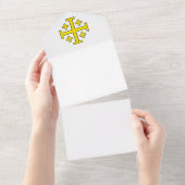 Jerusalem-Kreuz All In One Einladung (Abreißen)