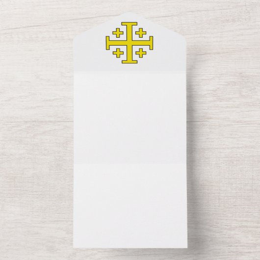 Jerusalem-Kreuz All In One Einladung (Innen Boden)