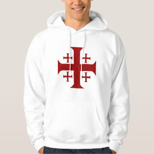 Jerusalem-Kreuz, beunruhigt Hoodie