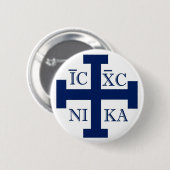 Jerusalem-Kreuz Button (Vorne & Hinten)