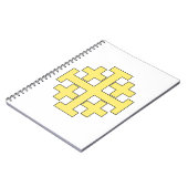 Jerusalem-Kreuz Notizblock (Linke Seite)