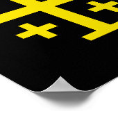 Jerusalem-Kreuz Poster (Ecke)