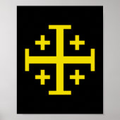 Jerusalem-Kreuz Poster (Vorne)