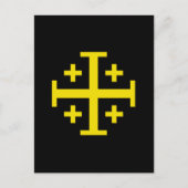 Jerusalem-Kreuz Postkarte (Vorderseite)