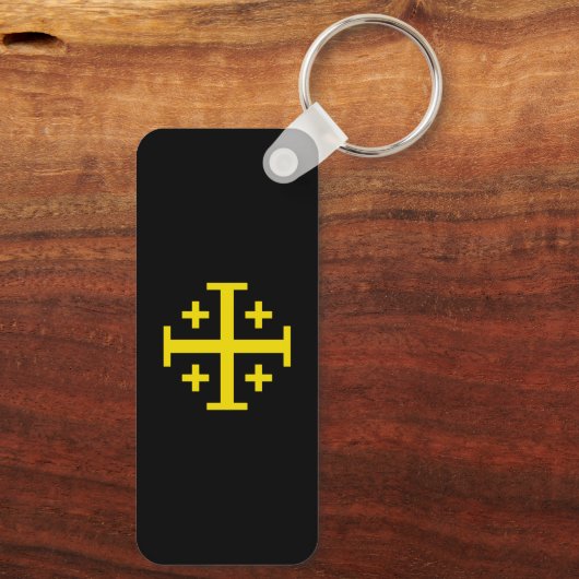 Jerusalem-Kreuz Schlüsselanhänger (Rückseite)