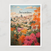 Jerusalem Kunst Reise Postkarte (Vorderseite)