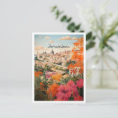 Jerusalem Kunst Reise Postkarte (Stehend Vorderseite)