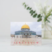 Jerusalem Kuppel der Kettenansicht Postkarte (Stehend Vorderseite)
