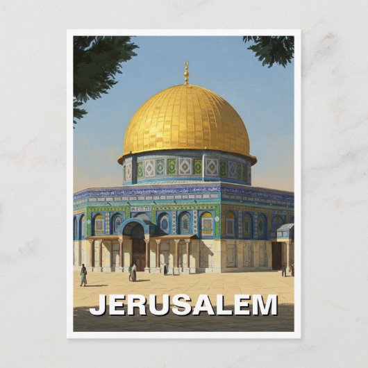 Jerusalem-Kuppel der Rockreise Postkarte (Vorderseite)