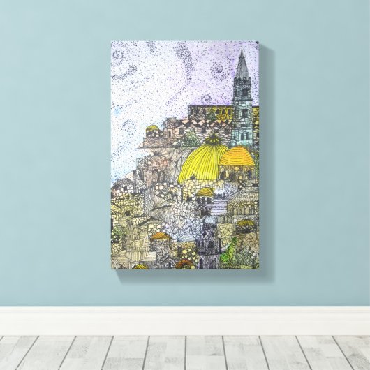 Jerusalem Leinwanddruck (Insitu (Holzboden))