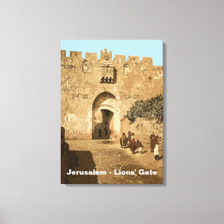 Jerusalem - Löwentor Leinwanddruck