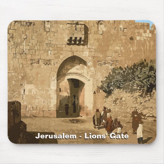 Jerusalem - Löwentor-Mauspad Mousepad (Vorne)
