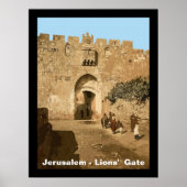 Jerusalem - Löwentor Poster (Vorne)