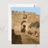 Jerusalem - Löwentor Postkarte (Vorne/Hinten)