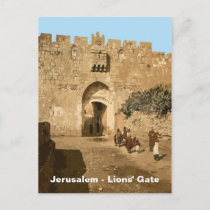 Jerusalem - Löwentor Postkarte