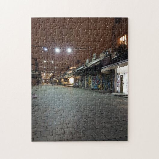 Jerusalem Machane Yehuda am Nachtisch Puzzle (Vertikal)