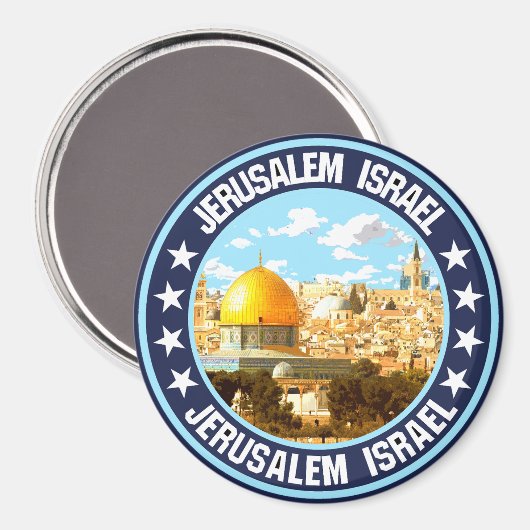 Jerusalem Magnet (Vorderseite/Rückseite)