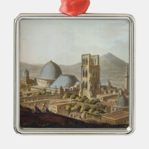 Jerusalem mit der Kirche des heiligen Sepulchre, p Ornament Aus Metall