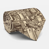 Jerusalem, mittelalterlicher Holzschnitt Krawatte (Gerollt)