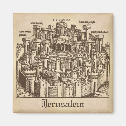 Jerusalem, mittelalterlicher Wald Magnet (Vorne)